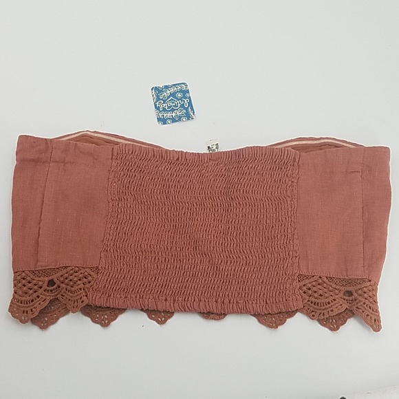 56. 🆕 Free People Dream Lover Crochet Trim Brami - Picture 4 of 7